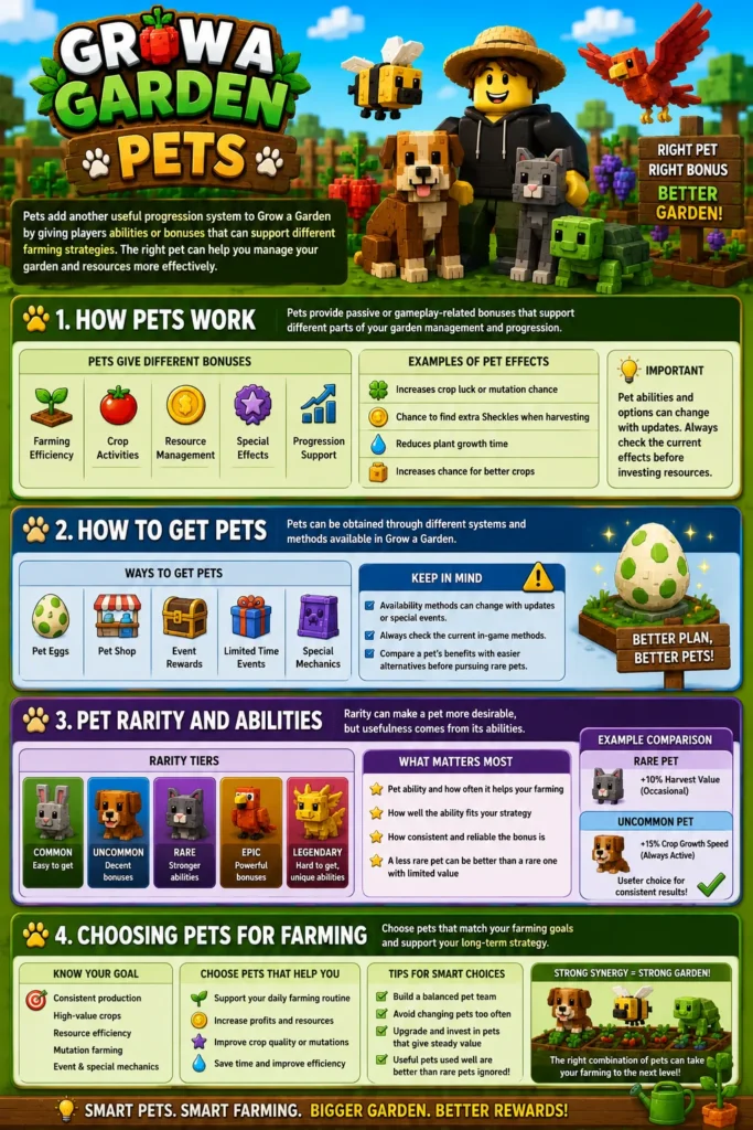 Grow a Garden Pets