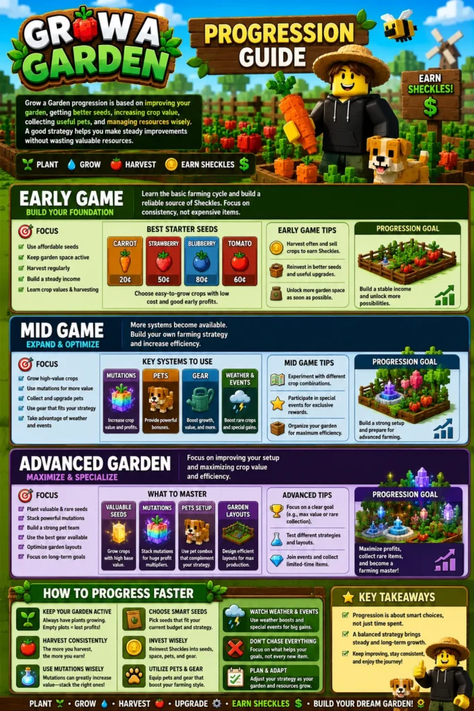 Grow a Garden Progression Guide 1