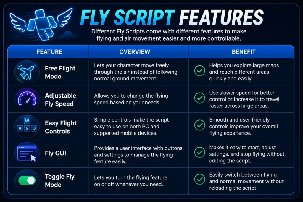 Fly Script Features